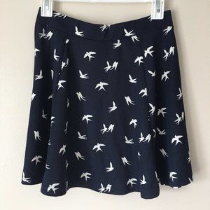 H&M Navy Skater Skirt